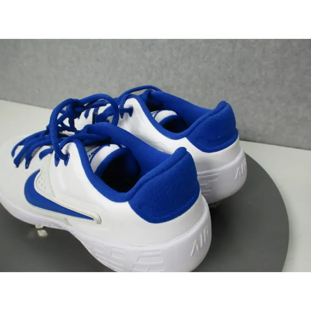 Nike Hyperdiamond 3 Elite Metal Softball Cleats Womens Sz 7 White Blue
